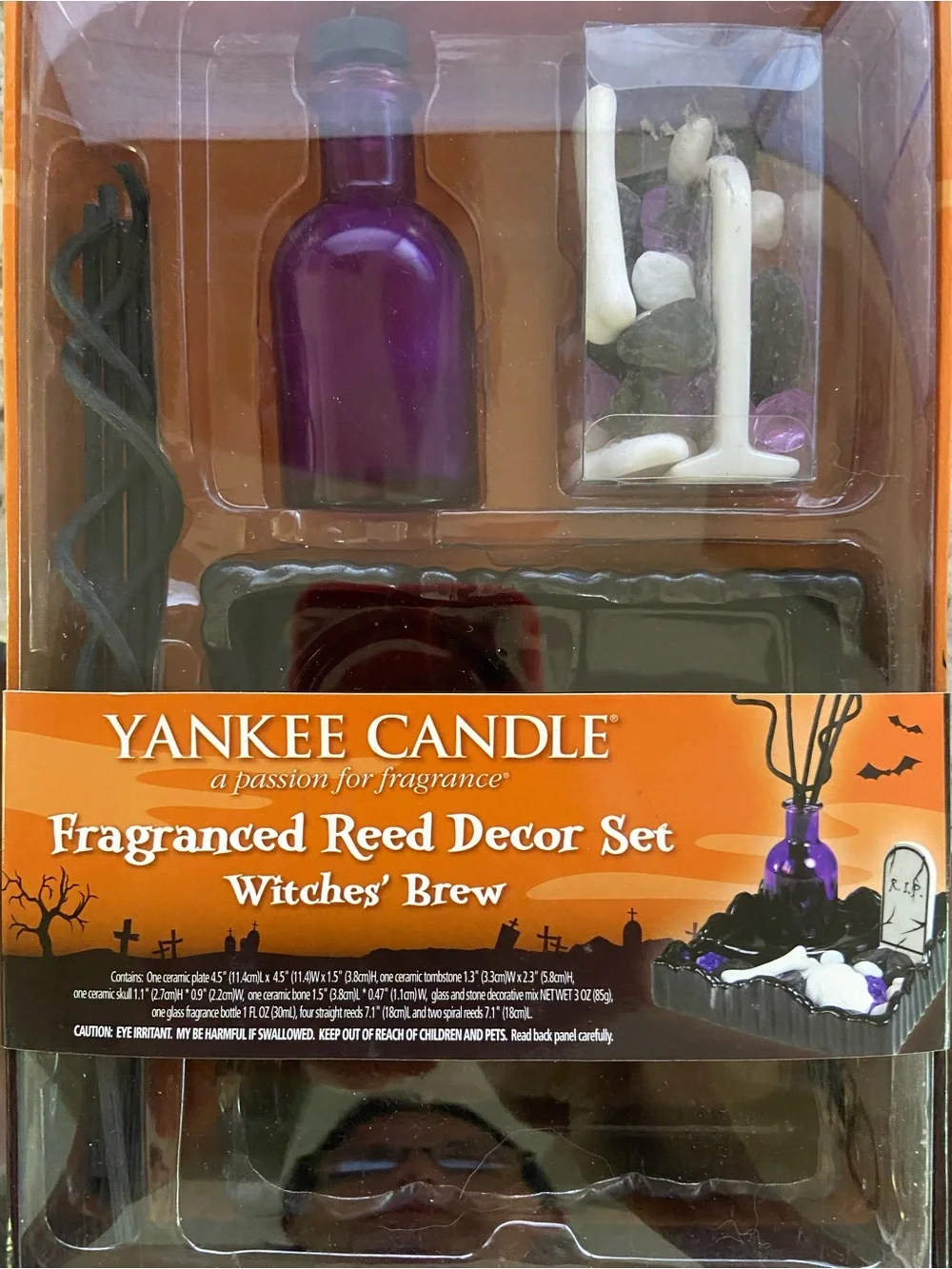 Yankee Candle Purple Fragranced Reed Decor Set - Witches' Brew